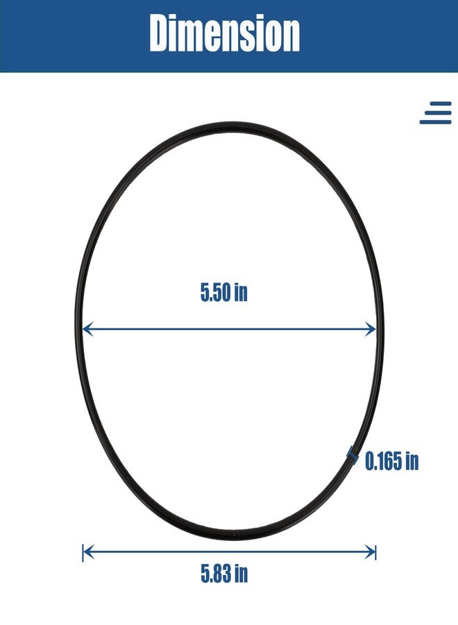 Eiahonen 151122 O-Ring Water Filters Compatible with Pentair Pentek Big Bule Water Filters Housings Buna-N(3 Pack) - Image 2