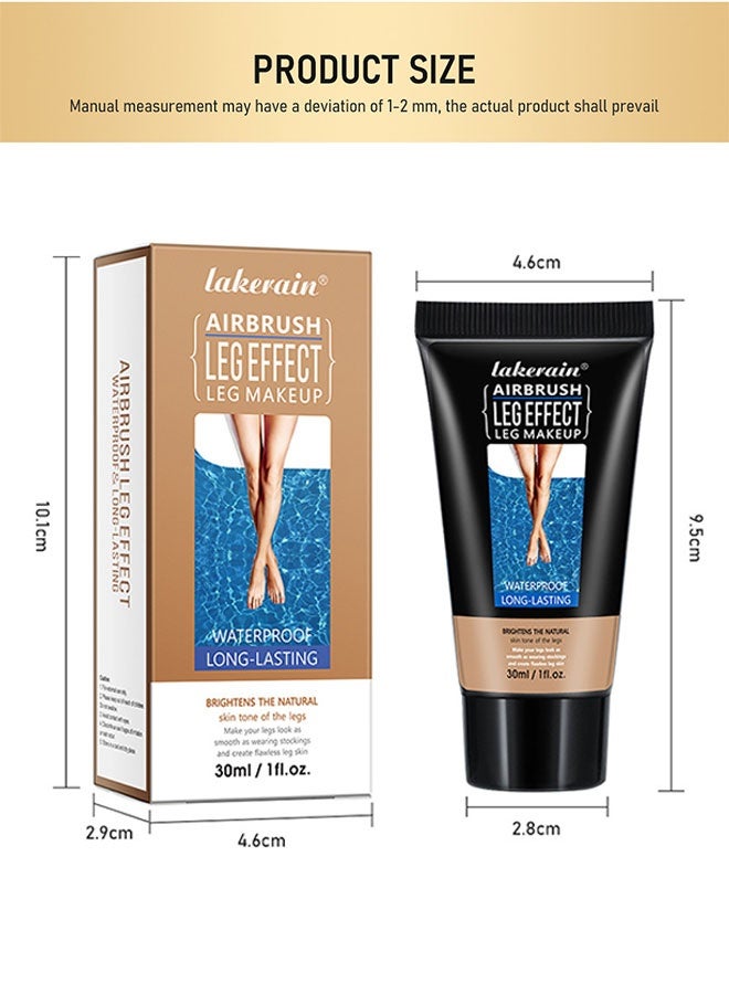 ليكرين مجموعة كريم مكياج الساق، درجتين (#1 و#2)، تغطية ناعمة مقاومة للماء، لمسة نهائية خالية من العيوب تدوم طويلاً، لتعزيز جمال الساق - Image 2