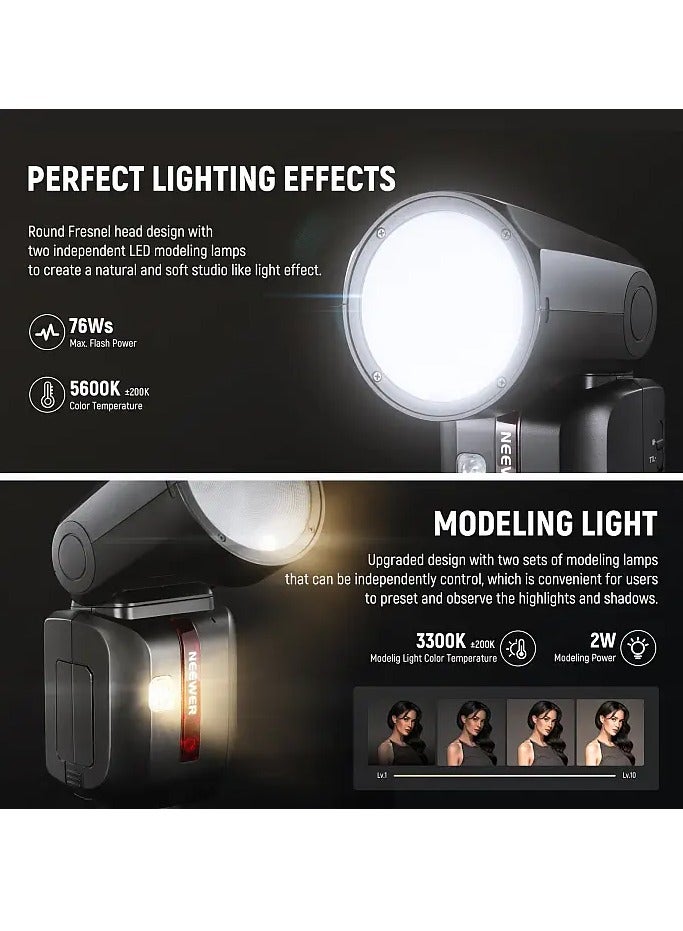 نيوير NEEWER Z2 TTL Round Head Flash Speedlite - Canon - Image 3