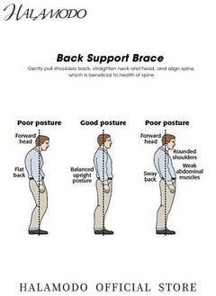 HALAMODO Unisex Posture Corrector Magnetic Back Brace Adjustable Back Straightener Support Brace for Men and Women Designed to Relieve Pain and Improve Posture Perfect for Daily Use  - Image 3