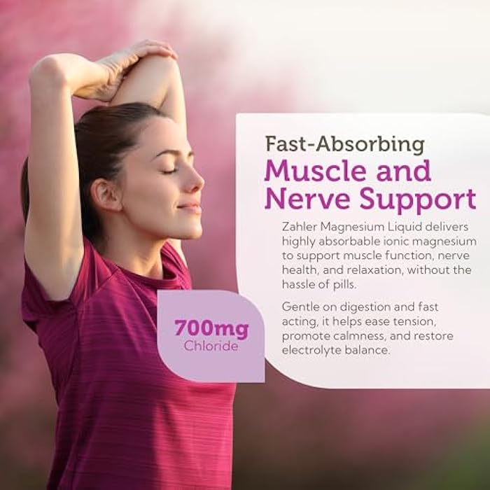 Zahler Magnesium Liquid Super-Strength Magnesium Muscle Calming Support, 4 FL OZ. Unflavored. - Image 3