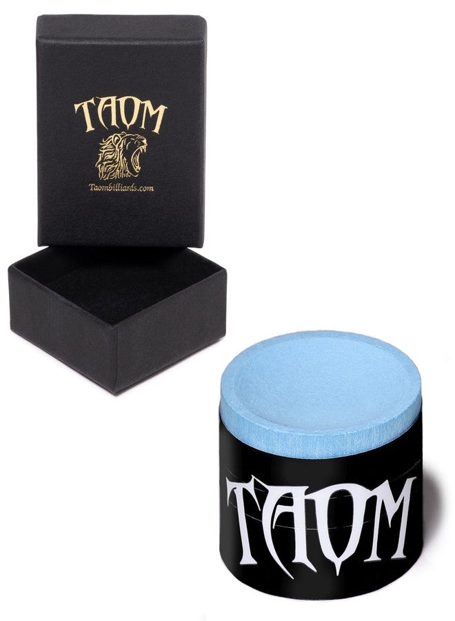 TAOM Pyro Billiard Pool Cue Premium Chalk Blue in Branded Box - Image 1