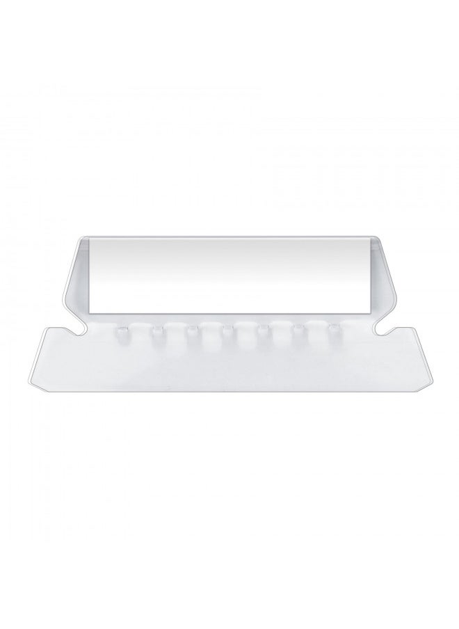 Pendaflex Insertable Plastic Tabs Hanging Folder Tabs, 2", Clear, 25 Tabs and Inserts per Pack (42)