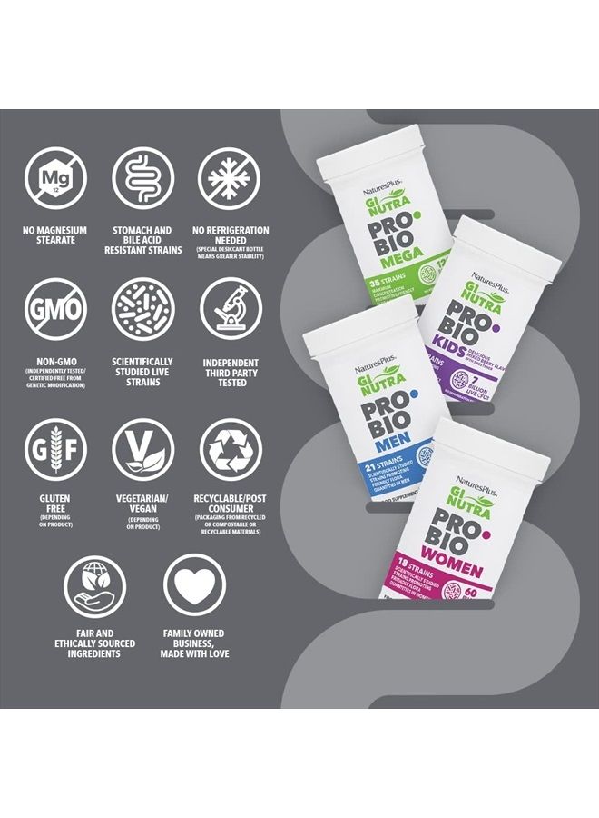 Nature's Plus NaturesPlus GI Natural Probiotic Kids, Mixed Berry - 30 Chewables - Digestive & Immune Health Just for Kids - Gluten Free - 30 Servings - Image 4