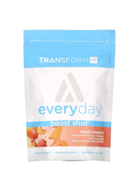 TransformHQ, Everyday, Boost Shot, Peach Mango, 1.1 oz (30.24 g)