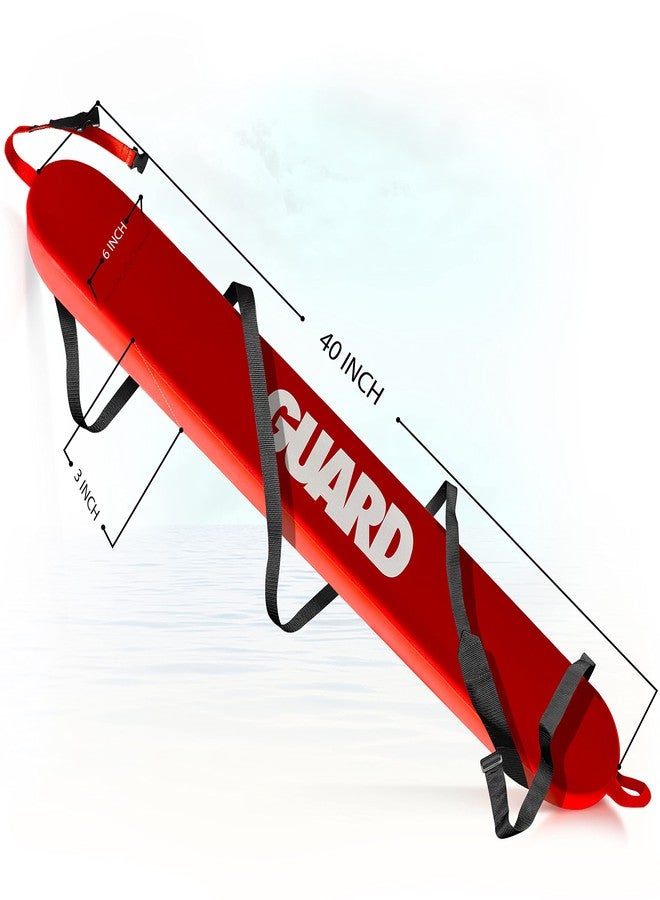 ASA TECHMED Durable Lifeguard Rescue Tube - Heavy Duty Construction, Multiple Sizes, Closed Cell NBR Foam, Waterproof Vinyl, 6-Foot Towline Strap, 40 Inch - Image 2
