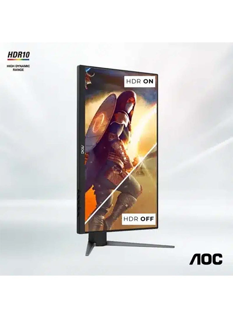 اي او سي Q27G4/89 شاشة ألعاب Ergo مقاس 27 بوصة (68.5 سم)، 1 MS، 180 هرتز، 2K QHD، IPS FLAT، مزامنة تكيفية، DISPLAYHDR 400، HDMI وDP أسود - Image 3