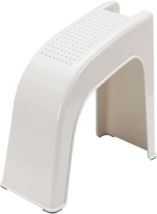 istore Shower Pedicure Chair with Footrest & Storage Non-Slip Footstool for Foot Care, Manicure & Pedicure Use Comfortable Foot Care Stool with Hidden Compartment for Home, Spa, or Salon Treatments - Image 1