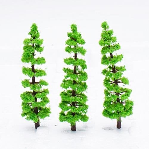 OrgMemory Mixed Model Trees, 29pcs, 1.5-6 inch(4-16 cm), Ho Scale Bushes, Diorama Supplies, Plastic Trees for Projects, Model Train Scenery with No Bases - Image 5