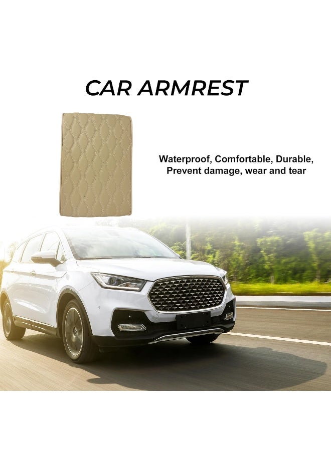 Car Armrest Cushion Pad 32x21cm – Memory Foam Center Console Cover, PU Leather, Waterproof, Anti-Slip Strap, Comfortable Support for All Cars & SUVs - Image 5