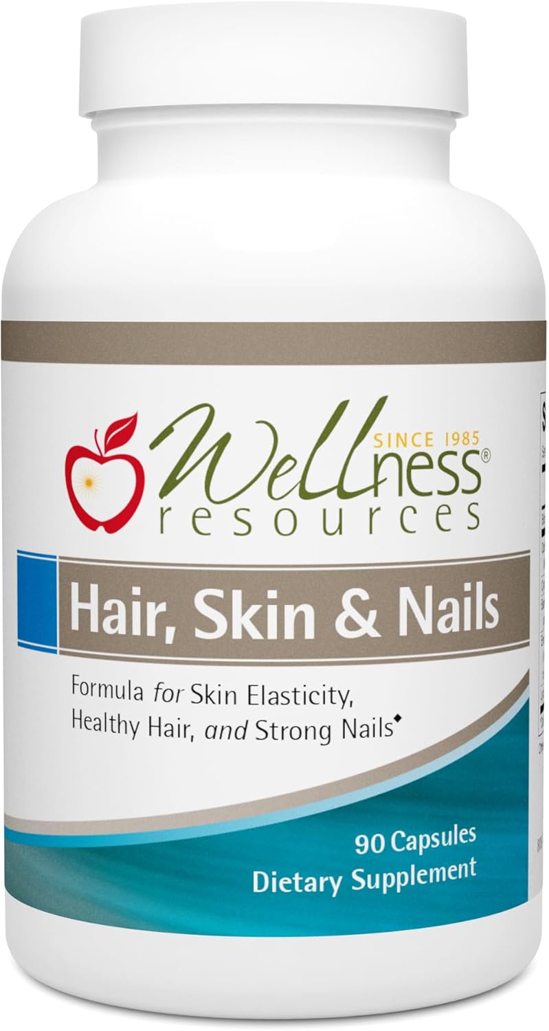Wellness Resources Hair, Skin & Nails Dietary Supplement for Women - 90 Capsules - Image 1