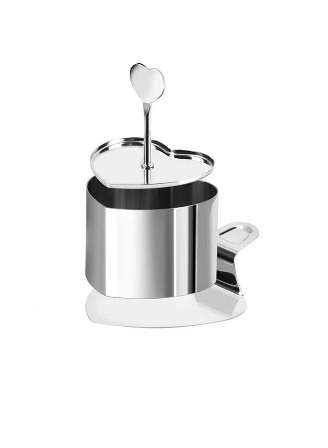 Baking mold creative love push piece pressed stainless steel thickened birthday cake high-end mousse mould mold - Image 2