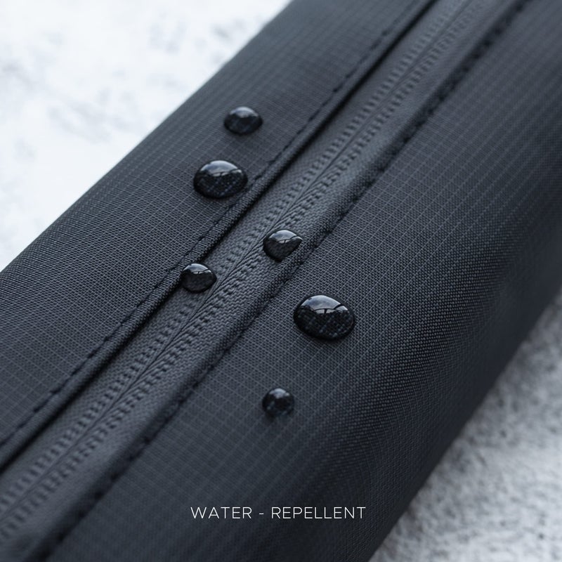 Comfyable Small Toiletry Bag for Men, Slim Mini Toothbrush Case, Mini Dopp Kit Bag for Electronics, Tech, Gym, Water-Resistant Essentials Pouch, Black - Image 4