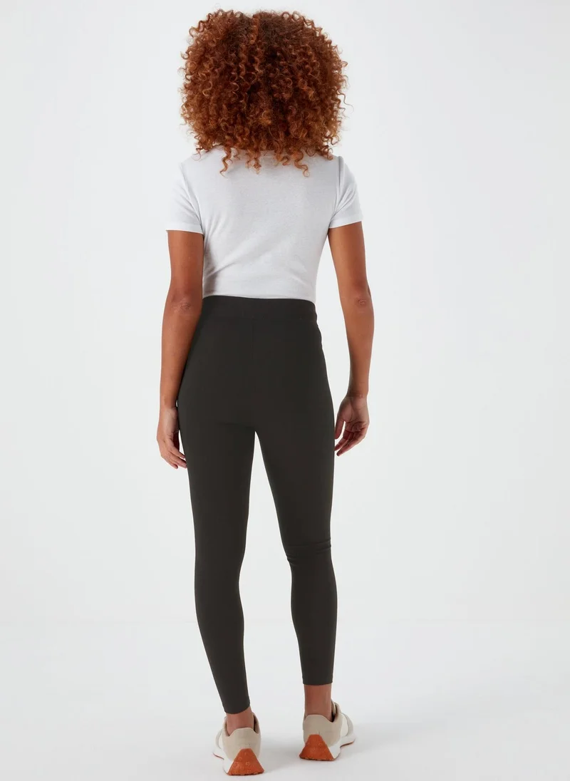 Matalan Black Plain Ponte Leggings