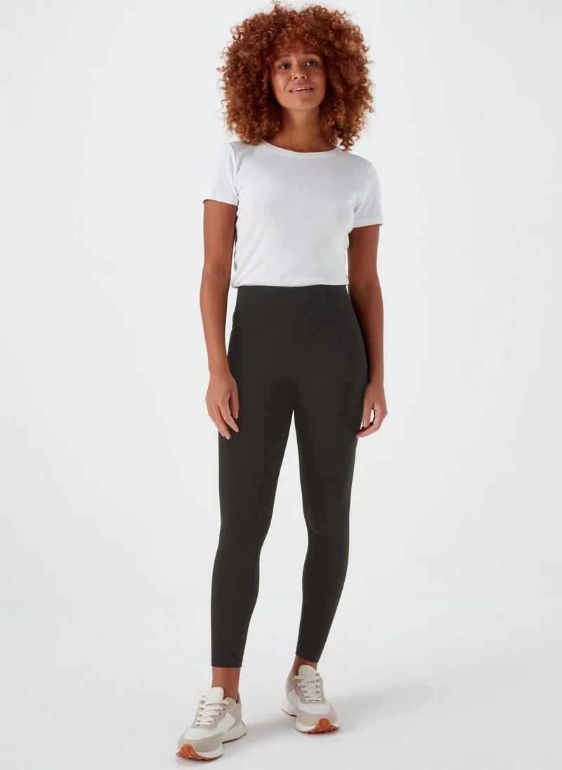Matalan Black Plain Ponte Leggings