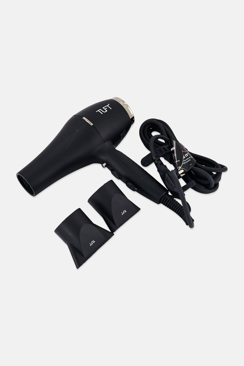 TUFT Classic I High Performance Ceramic Ionic Hair Dryer 2200Watts, Black - Image 3