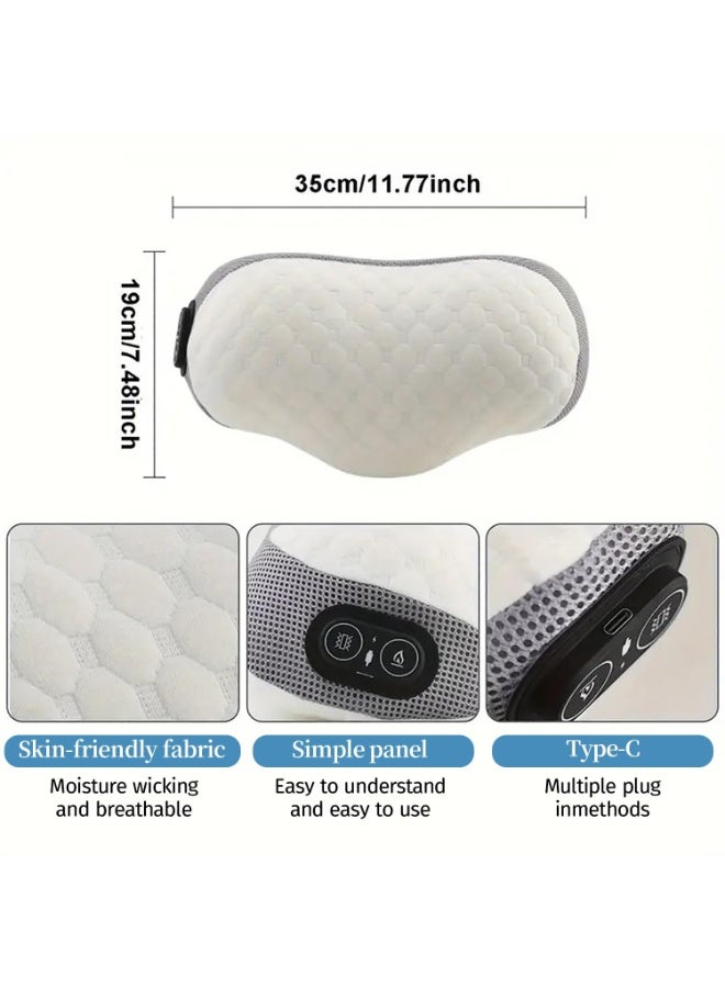 شو وو وسادة عنق كهربائية بمنفذ USB لتخفيف آلام الرقبة أثناء النوم، ودعم للرقبة من إسفنج الذاكرة القطني، وعلاج حراري وتدليك اهتزازي، ووسادة عنق للشد، وتقويم العظام، للاستخدام في المكتب والمنزل والسرير - Image 5