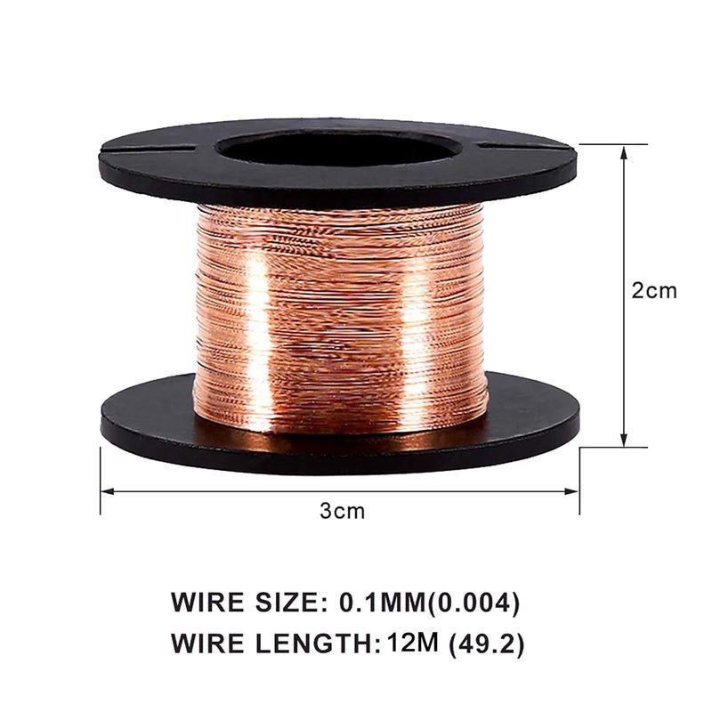 SCHOFIC [0.1MM] PCB Link Jumper Wire Copper Soldering Wire Maintenance Jump Line for Mobile Phone Computer PCB Welding Repair Tools (20) - Image 5