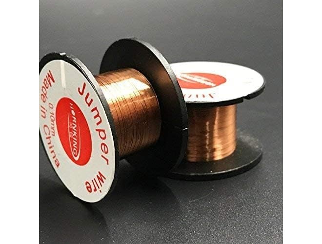 SCHOFIC [0.1MM] PCB Link Jumper Wire Copper Soldering Wire Maintenance Jump Line for Mobile Phone Computer PCB Welding Repair Tools (20) - Image 3