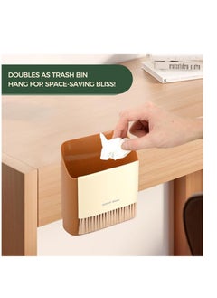 Generic Small Broom and Dustpan Set, Mini Hand Broom Brush,Multi Purpose Hanging Trash Can Soft Bristle Broom with Dust Pan Combo Set for Cleaning Home Kitchen/Desktops/Bedroom-Green  - Image 3