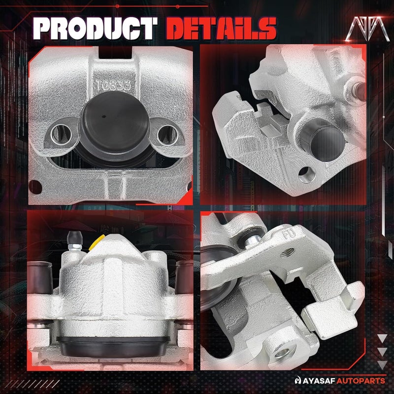 MAYASAF 19B3116 Front Left Brake Caliper Assembly for Ford Escape, Mercury Mariner, Mazda Tribute - Image 2