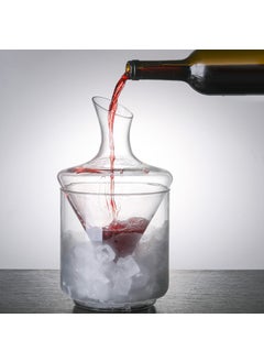 Crystal Wine Decanter Set Slanted Mouth
