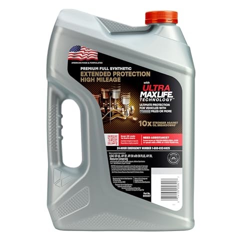 Valvoline Extended Protection High Mileage with Ultra MaxLife Technology 5W-20 Full Synthetic Motor Oil 5 Quart - Image 2