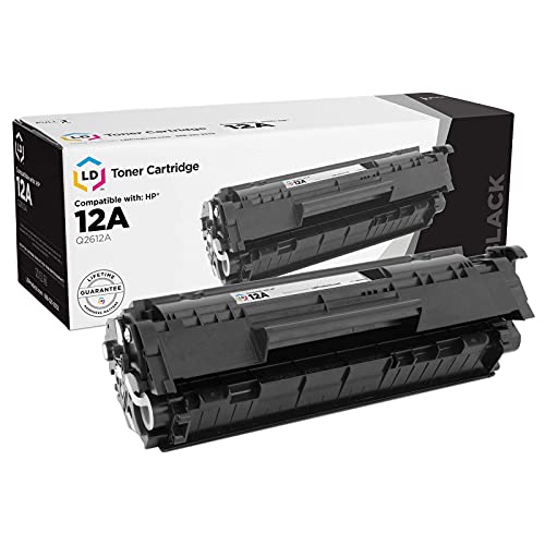 LD Products 12A Toner Cartridge Replacement for HP 12A Q2612A Works with HP Laserjet 1020 1022 1012 1010 1015 1018 1022n 1022NW 3015 3030 3020 3050 3052 3055 M1005 M1319 M1319F Printer (1 Black) - Image 1