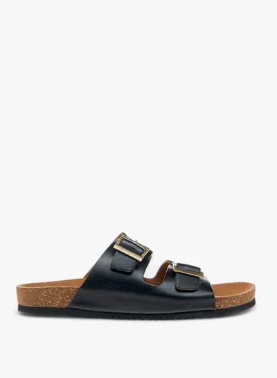 Paprika Women's Buckle Accent Slip-On Sandals
