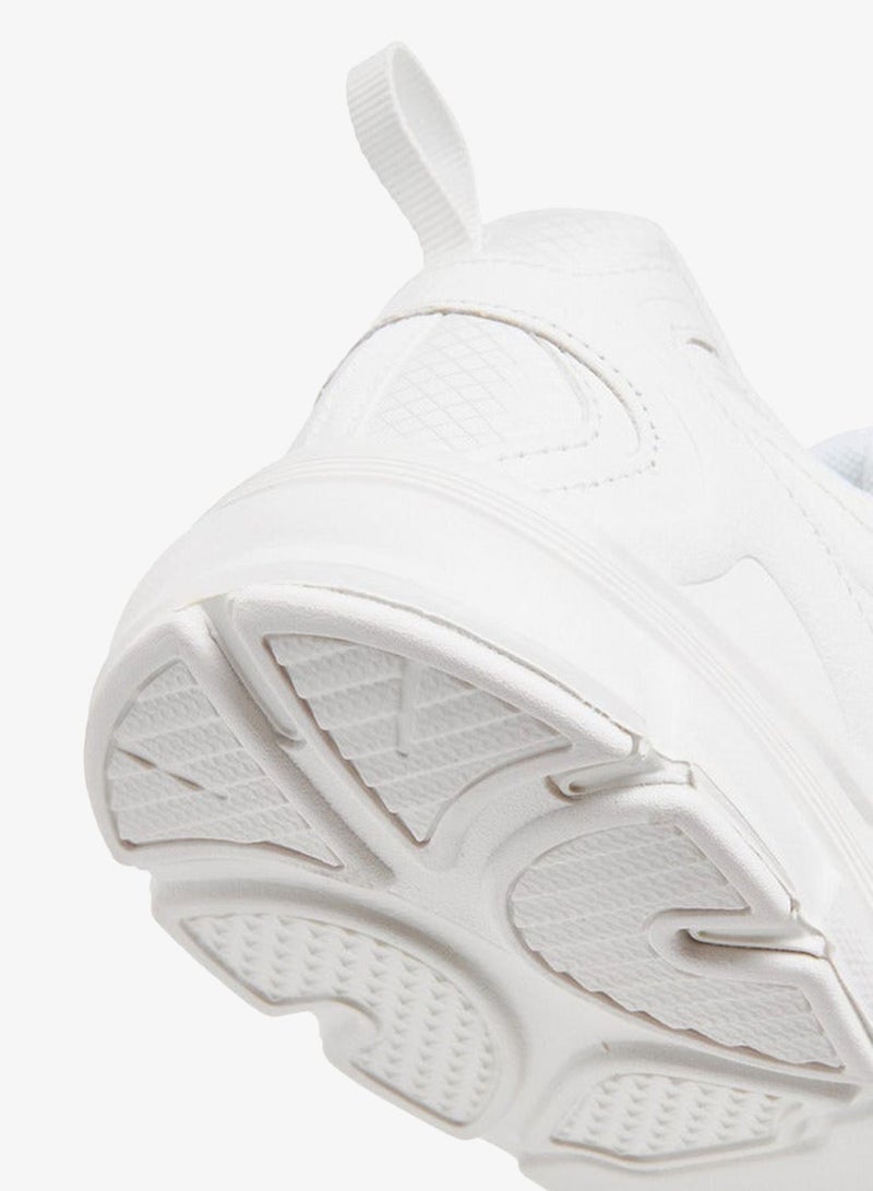 Dash Panelled School Shoes with Hook and Loop Closure - Image 5