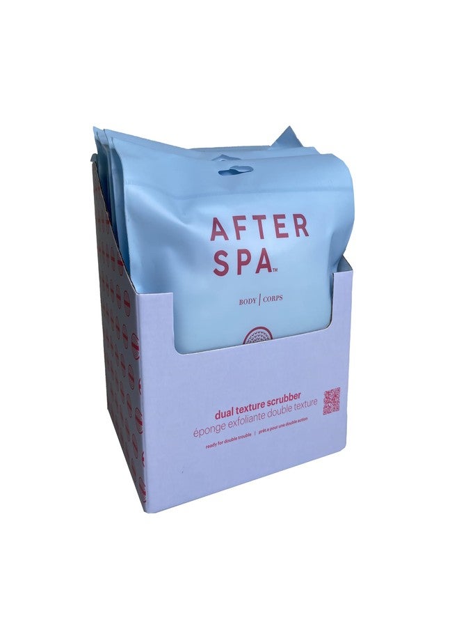 أفترسبا ليفة استحمام دائرية مزدوجة الملمس من أفتر سبا (6 قطع (عبوة من 6 قطع)) - Image 1