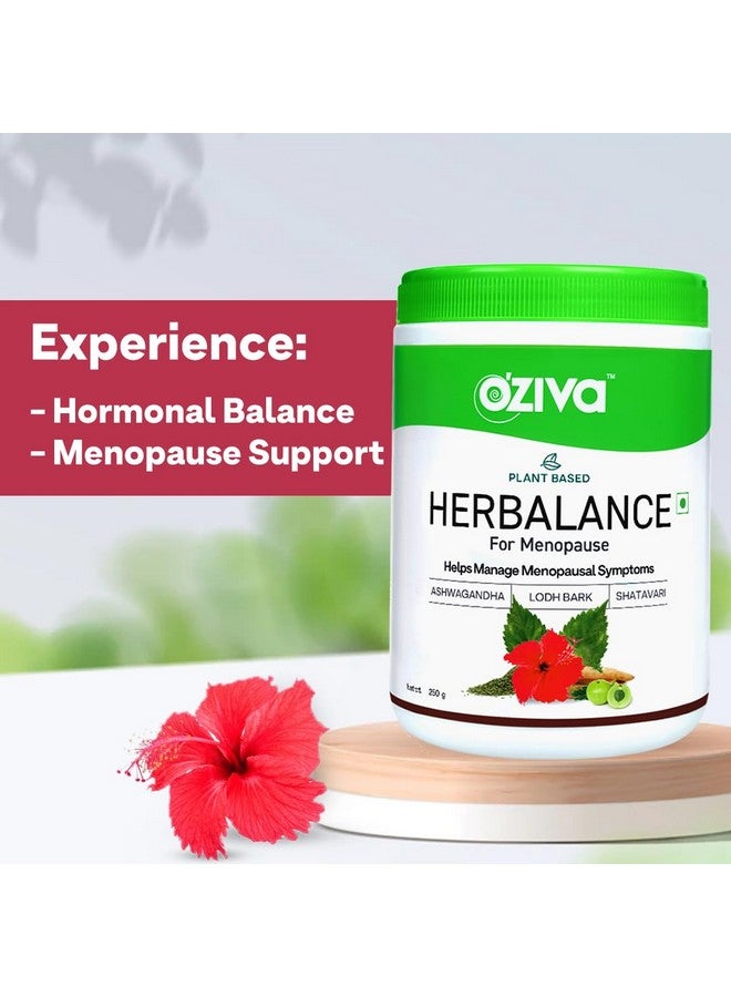 OZiva HerBalance Menopause Relief Drink, 250g (45 Days Pack) (With Black Cohosh, Lodh Bark & Licorice) for Better Hormonal Balance, Uterine & Vaginal Health, Certified - Image 2