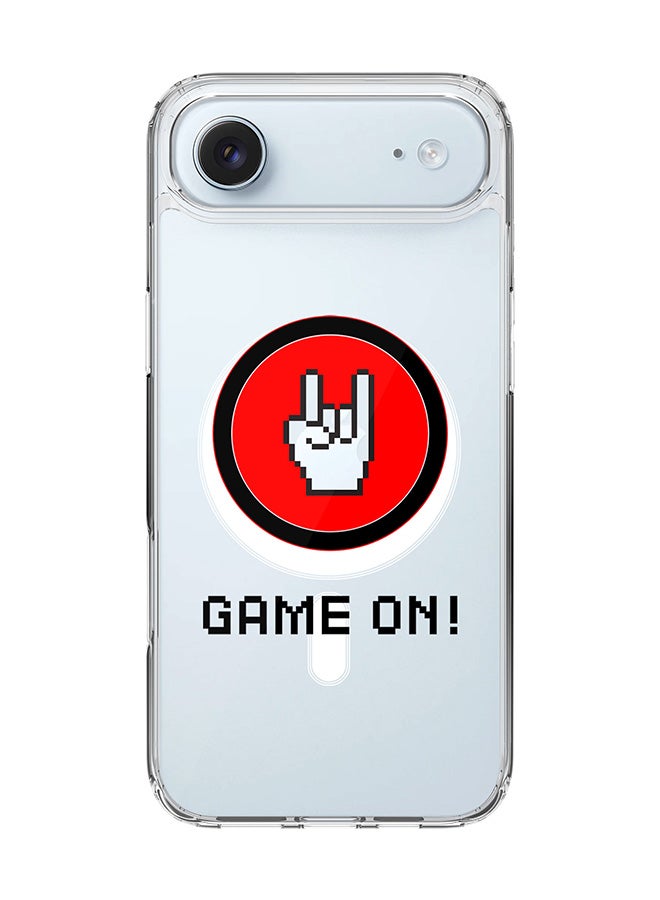 Stylizedd Classic Clear MagSafe Case for iPhone 17 Air , Hybrid Soft Case Flexible Edges Anti Drop TPU PC Gel Thin Transparent Cover [ Designed for iPhone 17 Air ] - Game On