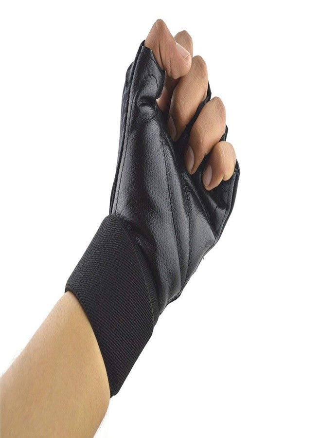 Shomex Finger Cut Gym Gloves - Black, Universal Size for Superior Grip and Comfort During Workouts - Image 3