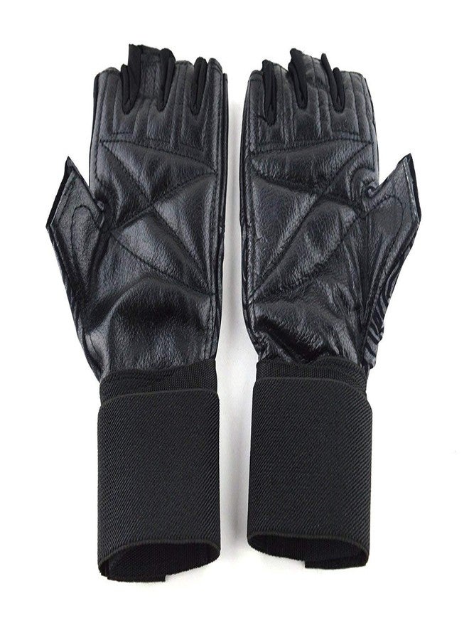 Shomex Finger Cut Gym Gloves - Black, Universal Size for Superior Grip and Comfort During Workouts - Image 2