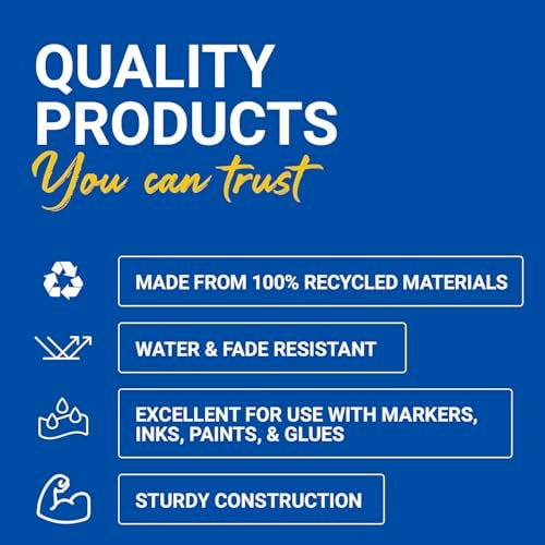 Royal Brites Mini Metallic Poster Board Card Stock Paper 12”x14”, Lightweight, Ideal for Arts & Crafts, Projects and Signs, Premium Look, 5 Metallic Colors, Pack of 10 - Image 5