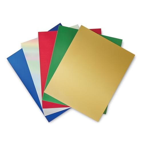 Royal Brites Mini Metallic Poster Board Card Stock Paper 12”x14”, Lightweight, Ideal for Arts & Crafts, Projects and Signs, Premium Look, 5 Metallic Colors, Pack of 10 - Image 1