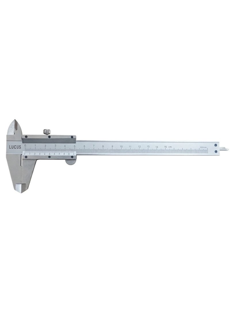 lucus 0-6 Inch/ 150mm Heavy Duty Best Quality Vernier Caliper High Precision Slide Caliper Measuring Tool (Inch/Metric) - Image 1