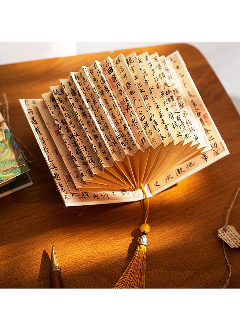 Fan-shaped book lamp, folding desk lamp inspired by the traditional Chinese folding fan, is not only a tool for lighting, but also a piece of oriental romance that can be held in the palm of your hand.