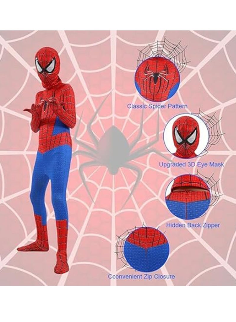 RATSAW Spider Man Costume Cosplay Full Bodysuit Spiderman Dress Up for Children - Image 3