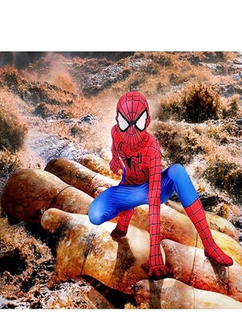 RATSAW Spider Man Costume Cosplay Full Bodysuit Spiderman Dress Up for Children - Image 4