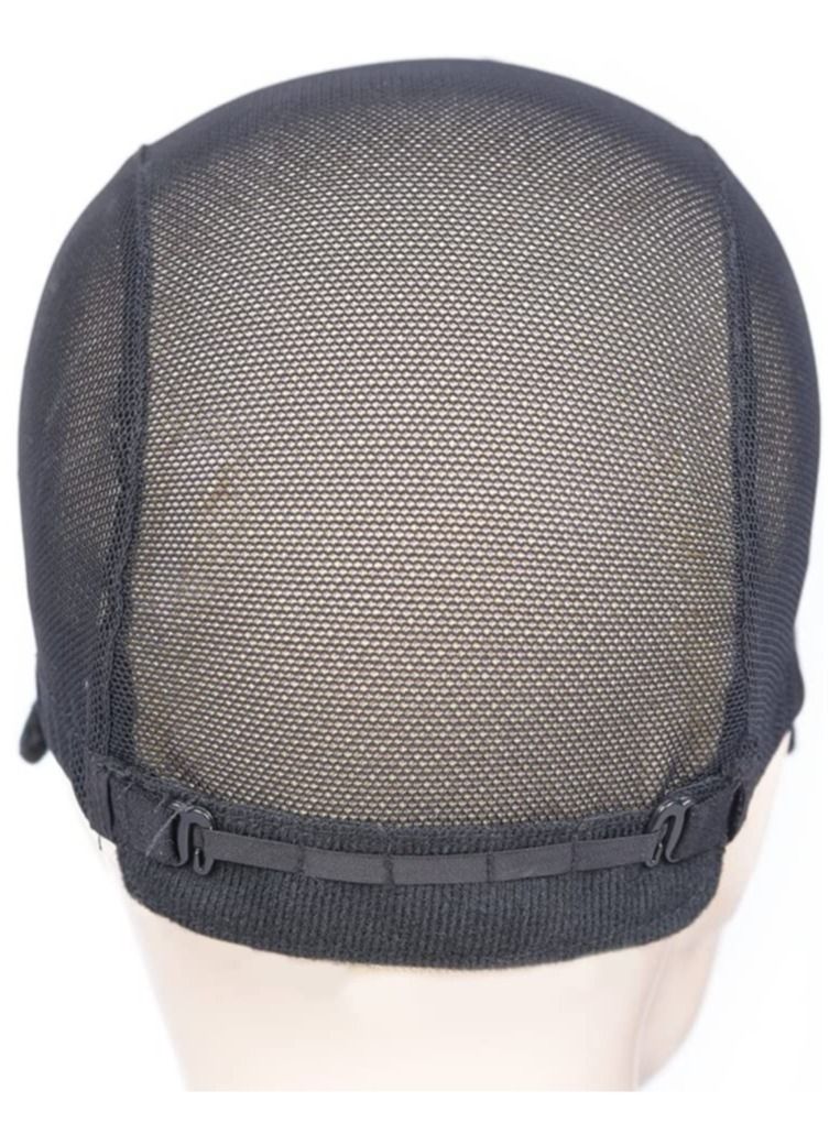 إستيل قبعات شعر مستعار مع حزام قابل للتعديل لصنع الباروكات مقاس حر أسود قبة شبكية غطاء شعر مستعار للنساء قبعات شعر مستعار دانتيل - Image 3