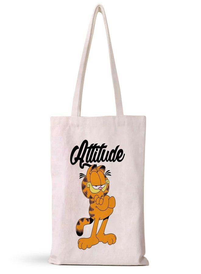 BAASC Premium Cotton Tote Bags for Women, Stylish and Durable (Garfield) - Image 1