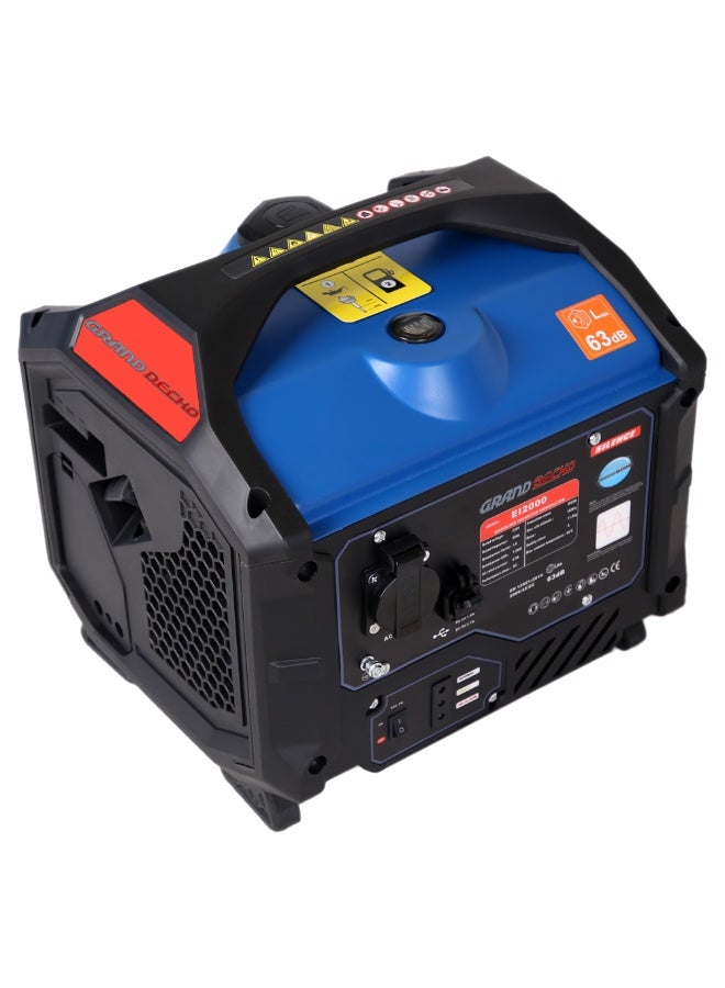 Grand Decho 1500 Watt Portable Silent Gasoline Inverter Generator Grand Decho EI2000 - Image 1