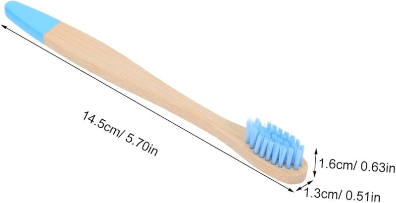 10Pcs Wooden Toothbrush Set Soft Bristles For Gentle Oral Care Home And Travel - Image 3