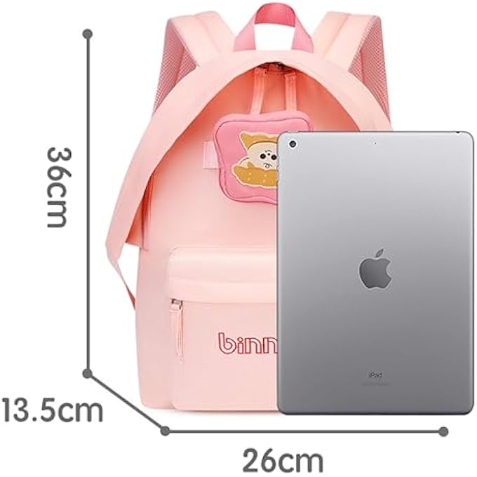 Binnes 14inch Premium Kids Backpack Light Weight Water Resistant Multifunctional School Backpack for Girls and Boys BNS6015 - Image 4