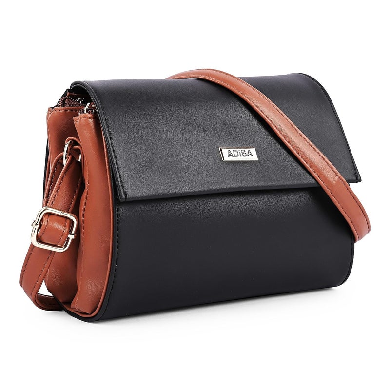 ADISA Women Girls Dual Cross Body Sling Bag (SL5158) - Image 1