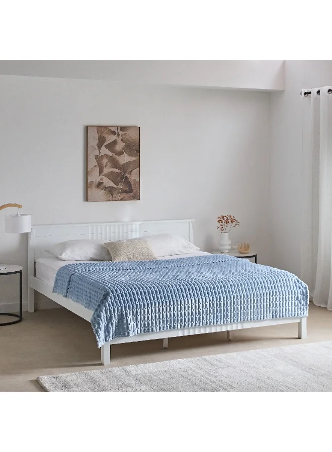 Home Box Delft Jacquard Flannel Queen Blanket 220 x 200 cm