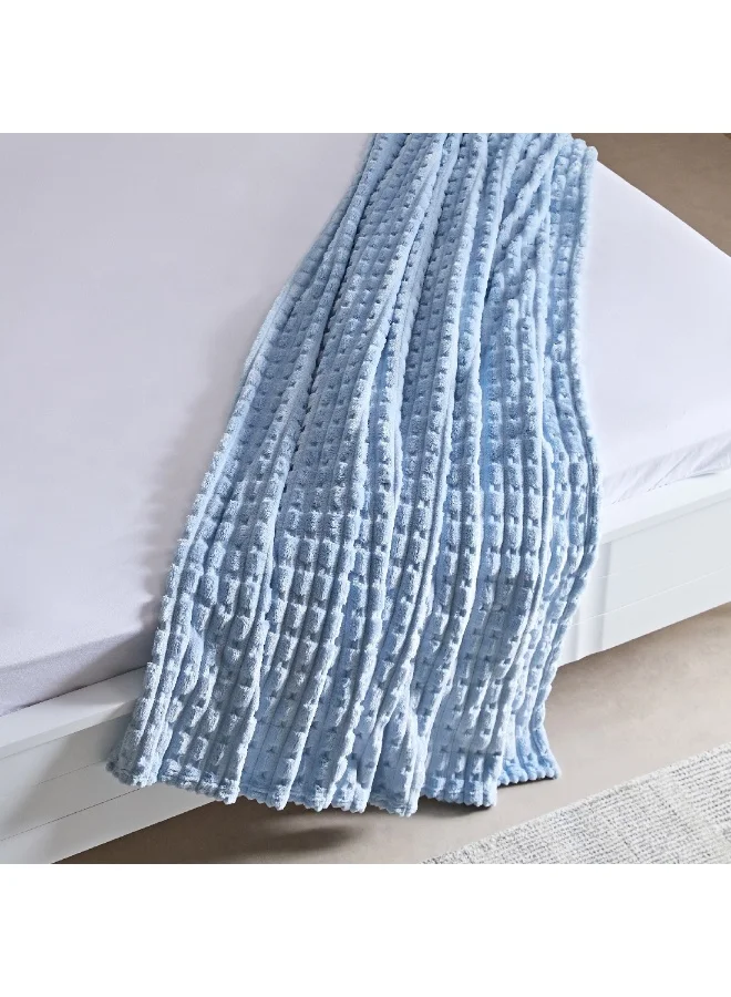 Home Box Delft Jacquard Flannel Queen Blanket 220 x 200 cm