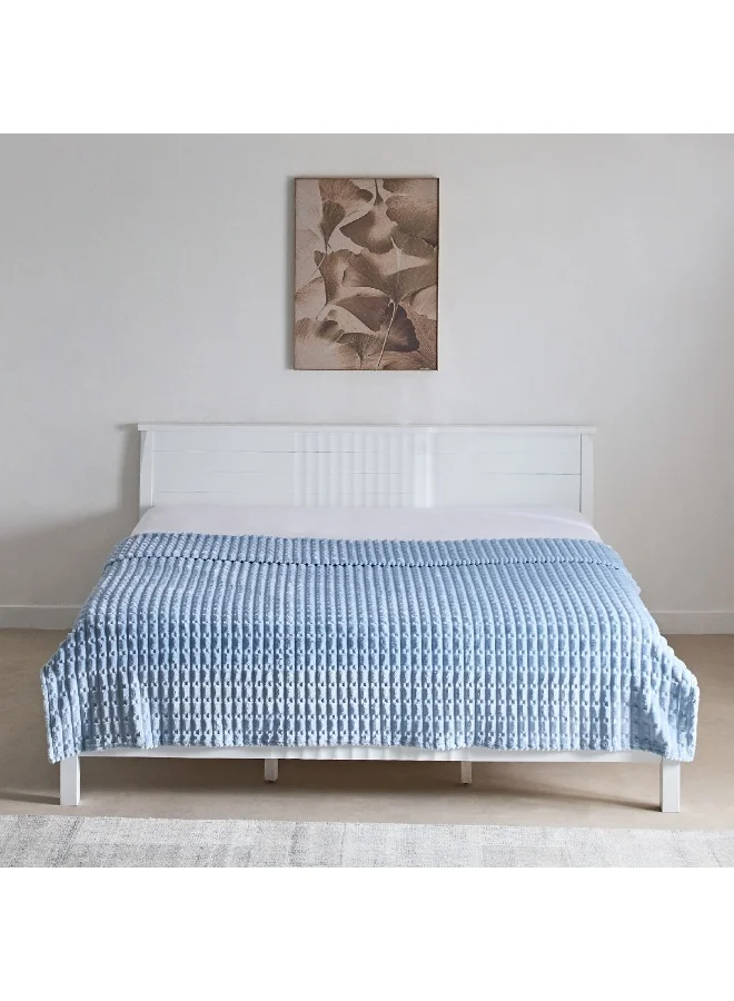 Home Box Delft Jacquard Flannel Queen Blanket 220 x 200 cm